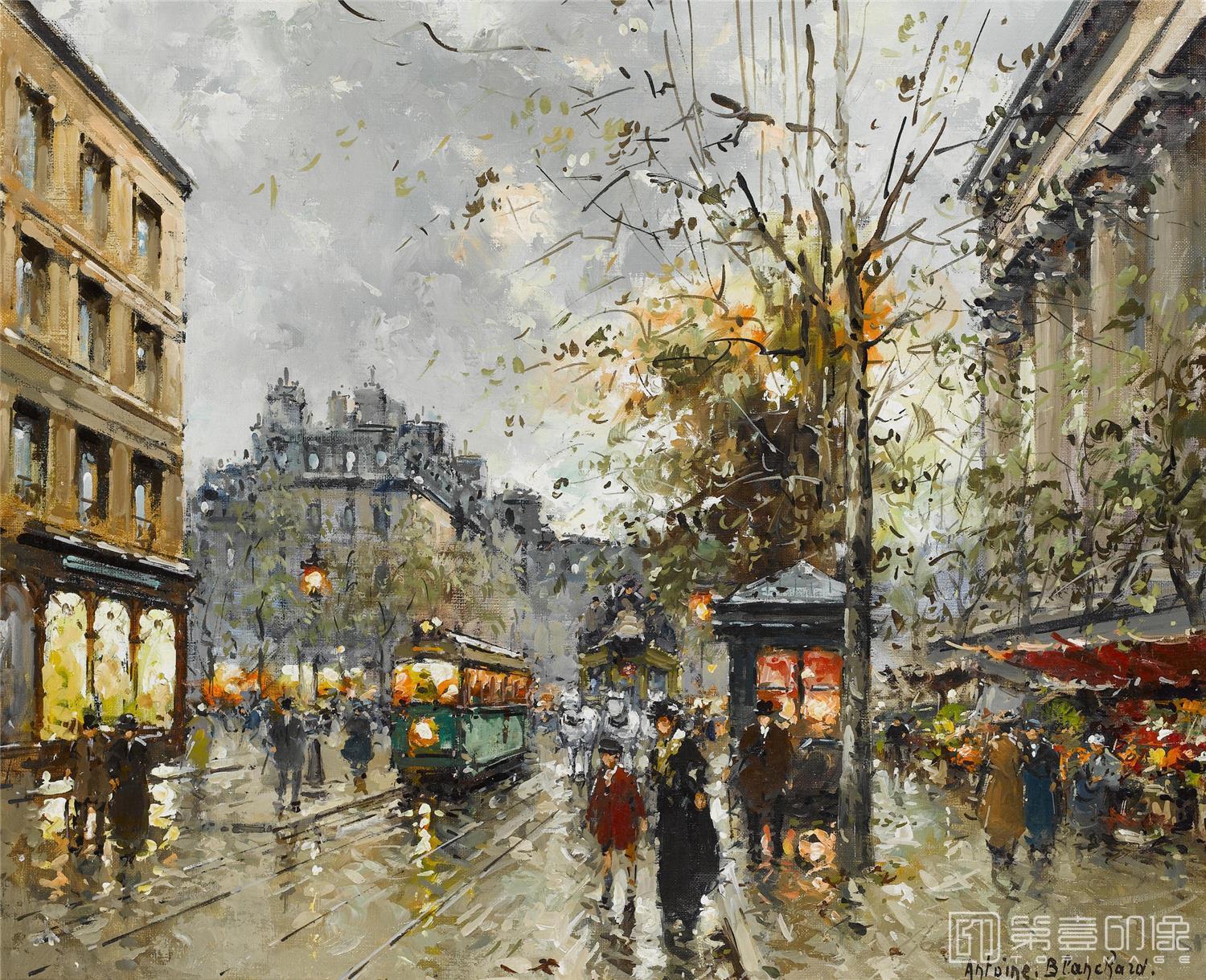 油画-安托万·布兰乍得 Antoine Blanchard作品-084